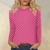 Women's Daily Casual Long-sleeved Printed O-neck Top