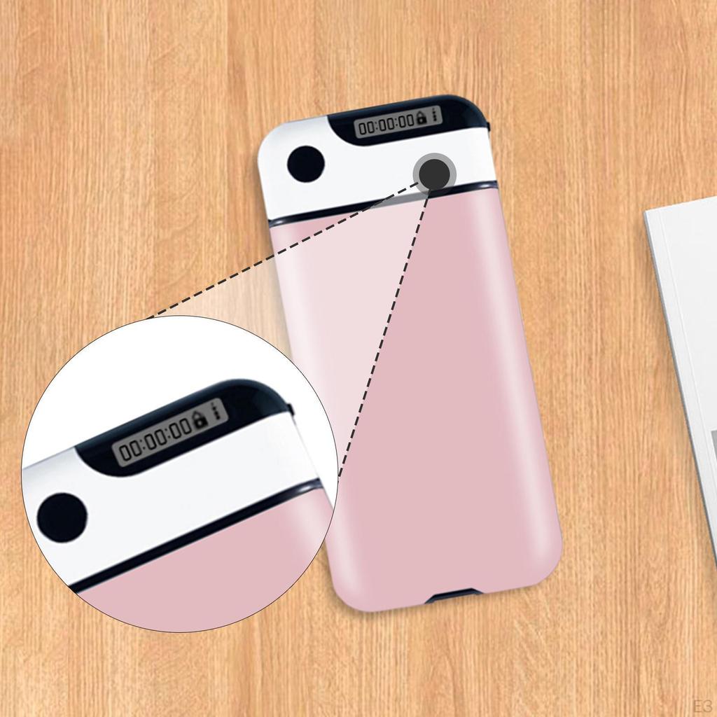 Tidslåst boks Låsbar oppbevaringskoffert Lett å bære Tiden kan stilles Innleveringsskap for telefon