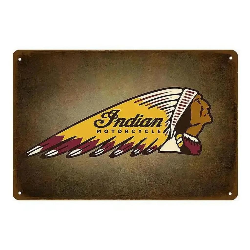 Plaque Metal Tin Signs Old Motorcycles Wall Decoration Vintage Art Posters Iron Painting for Man Cave Home Cafe Garden Club B
