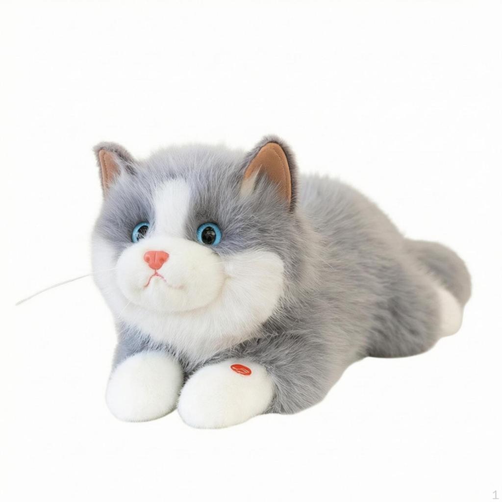 Stuffed Cat Soft Adorable for Bedtime, Nursery, Kids