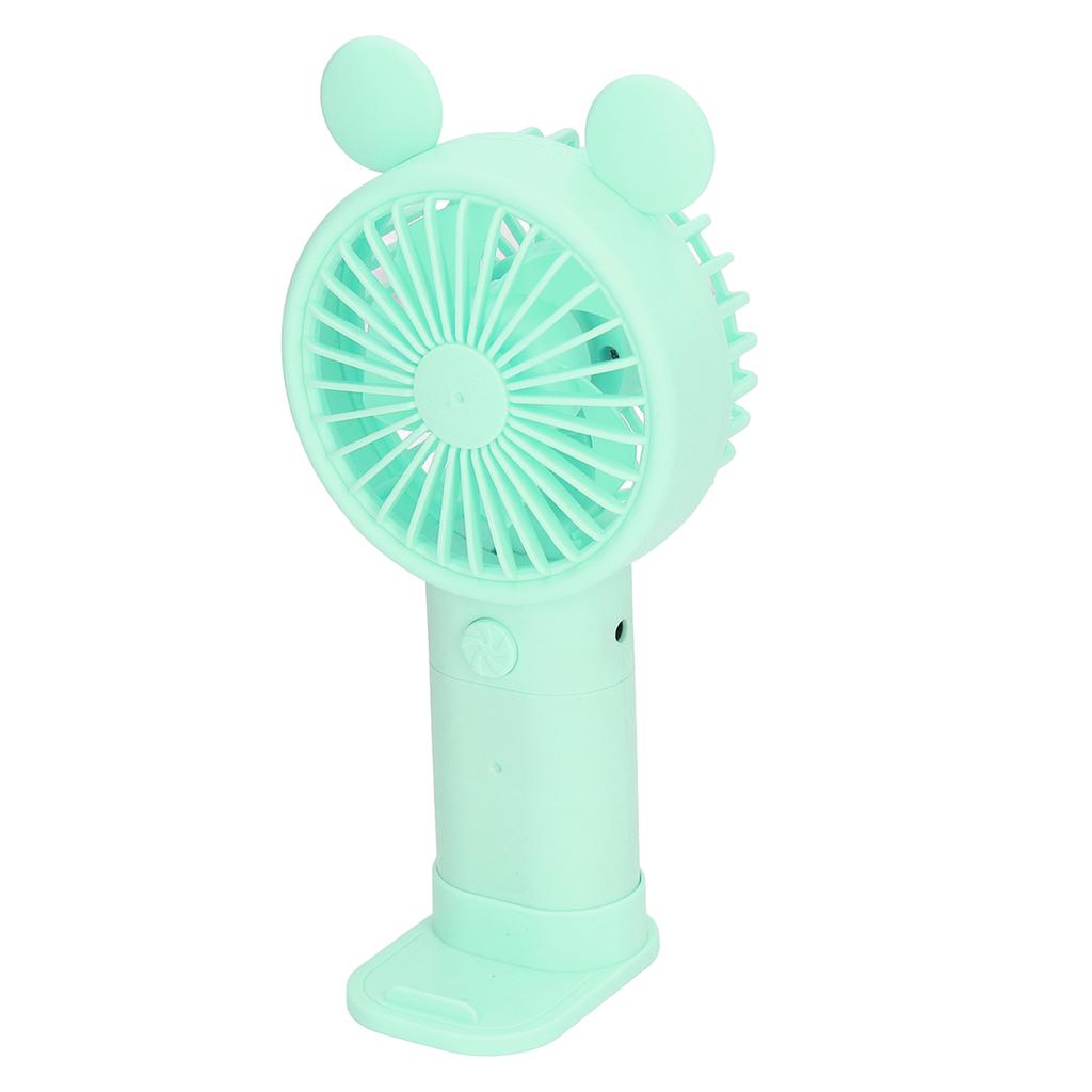 Handheld Fan Plastic USB Battery Dual Drive Built In Lithium Battery Mini Desk Fan for Summer