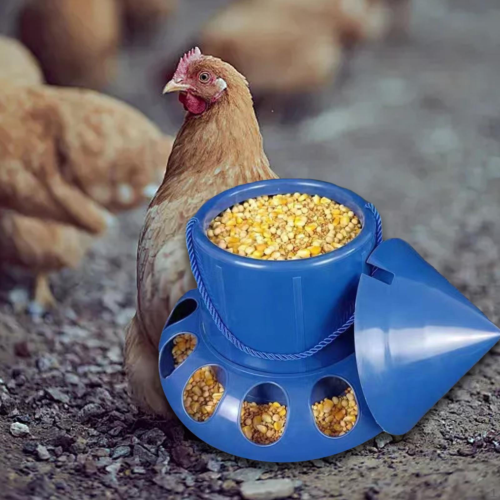 

Кормушка для птиц, автоматическое ведро для кормления, портативный диспенсер для еды для гусей, уток 30cmx26cm