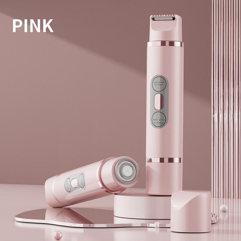 Dual-Head Electric Women's Shaver & Epilator: Full Body and Pubic Hair Trimmer