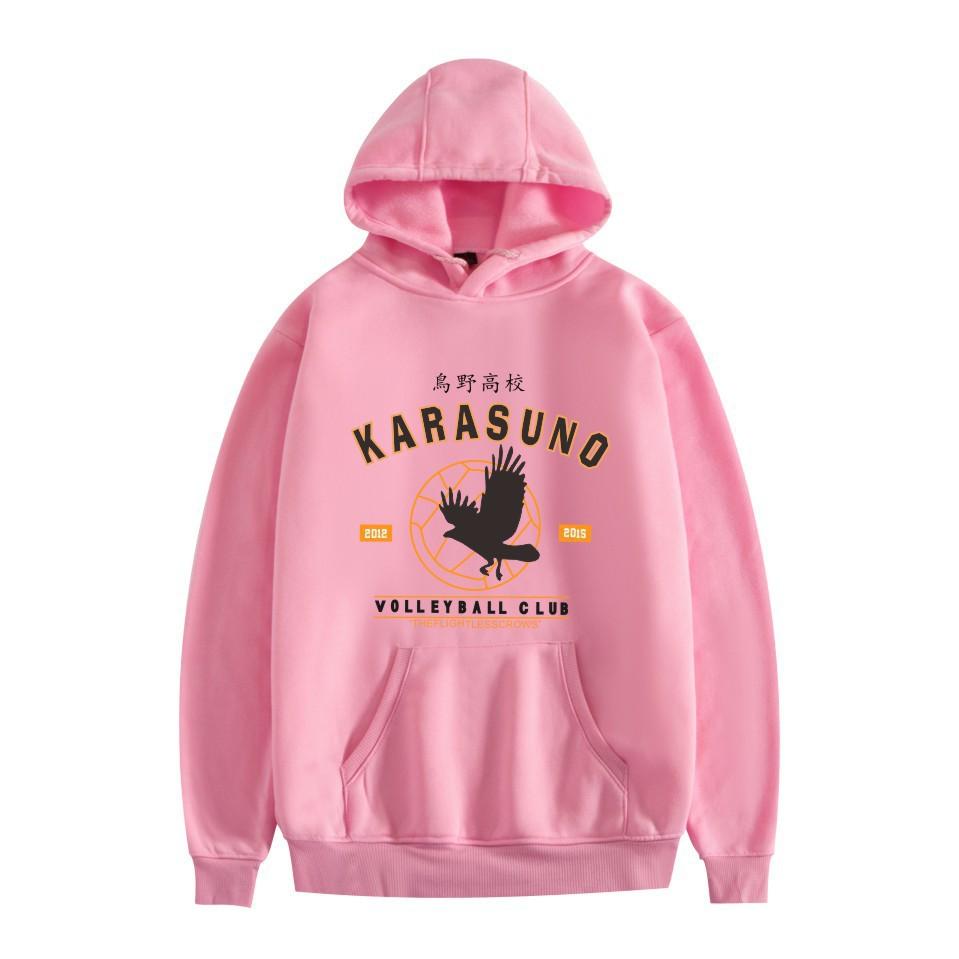 2025Fashion Trend Loose Volleyball Youth Cartoon Japanese Anime Print Loose Hoodie Sweatshirt for Men