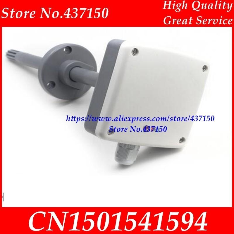 duct  temperature and humidity transmitter sensor 4-20mA pipeline type 0-5V  air conditioner 0- 10V RS485 output