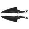 Motorcycle Front Fork Mount Wind Deflectors Aluminum Chrome Black For Harley Electra Glide Road King Street Glide 1995+