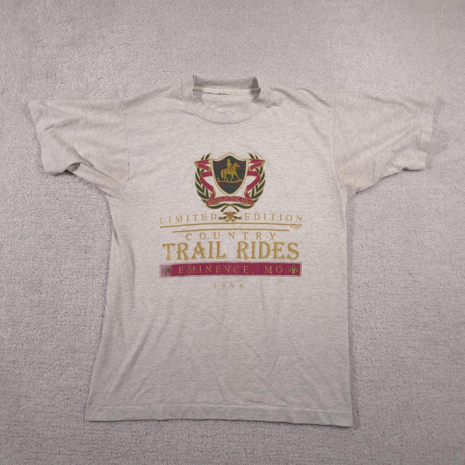 Vintage Country Trail Rides Shirt Mens Large Limited Edition Horse 1996 USA 90s 100