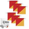 Safety Flags For Trucks 6 Pieces Safety Warning Flags With Elastic Cord Weatherproof Banner 18 X 18 Inch High Visibility Sign