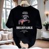 Horse print short sleeve T-shirt Men 2025 new summer 100% cotton half sleeve ins style interesting street T-shirt