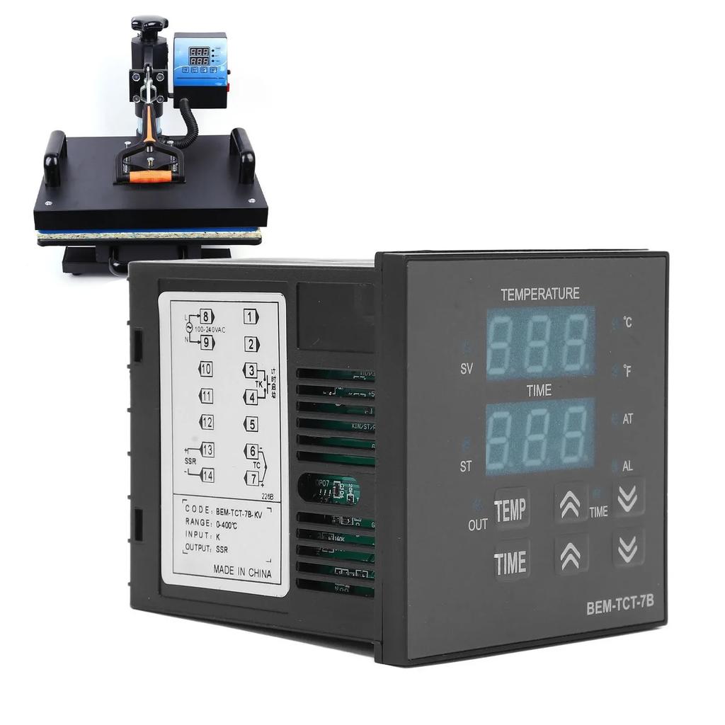100~240V Thermostat Integrated Digital Tool Display BERM Temperature Controller Heat Press Machine Tools