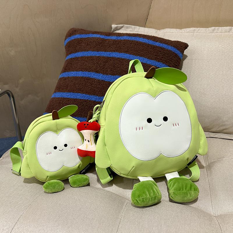 Schoolbag Cute Apple Schoolbag Female Junior High School Student Super Cute Cartoon Large Capacity Backpack High Value Student Class Schoolbag Tide