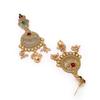 Gold Plated Necklace Kundan Studded Multistring Necklace Set For Women