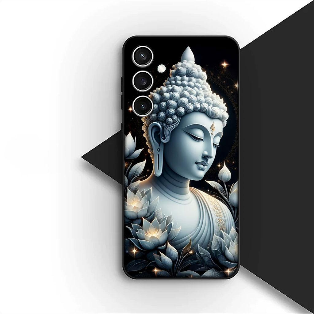 Phone Cover for Motorola Moto Edge 70 60 Fusion NEO Pro G Stylus G56 G96 G04 G05 20 Soft Case Lord Buddha Lotus Flower Light