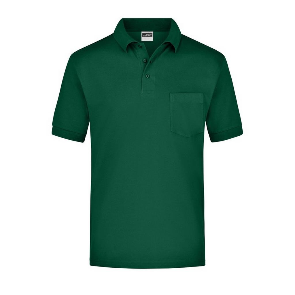 James and Nicholson Mens Pique Pocket Polo Shirt