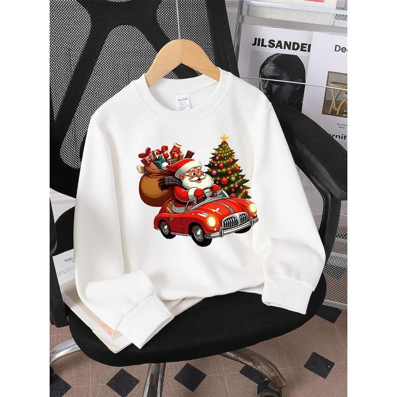 Unisex Clothes, Round-Neck Pullover Shirt, Long-Sleeved T-Shirt, Crewneck Sweatshirt, Cute Print Sweatshirt, Soft Casual Sweatshirt