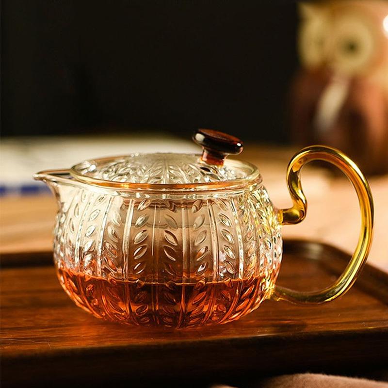 

Бытовой чайник чайный сервиз термостойкий утолщенный чайник чайный водоразделительный стеклянный чайник