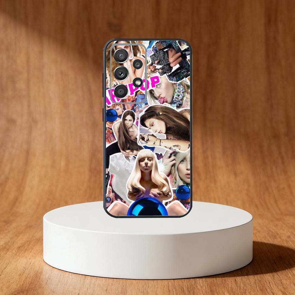 Singer lady gaga Phone Case For Samsung S25,S24,S21,S22,S23,S30,Ultra,S20,Plus,Fe,Note,10,9,5G Black Cover