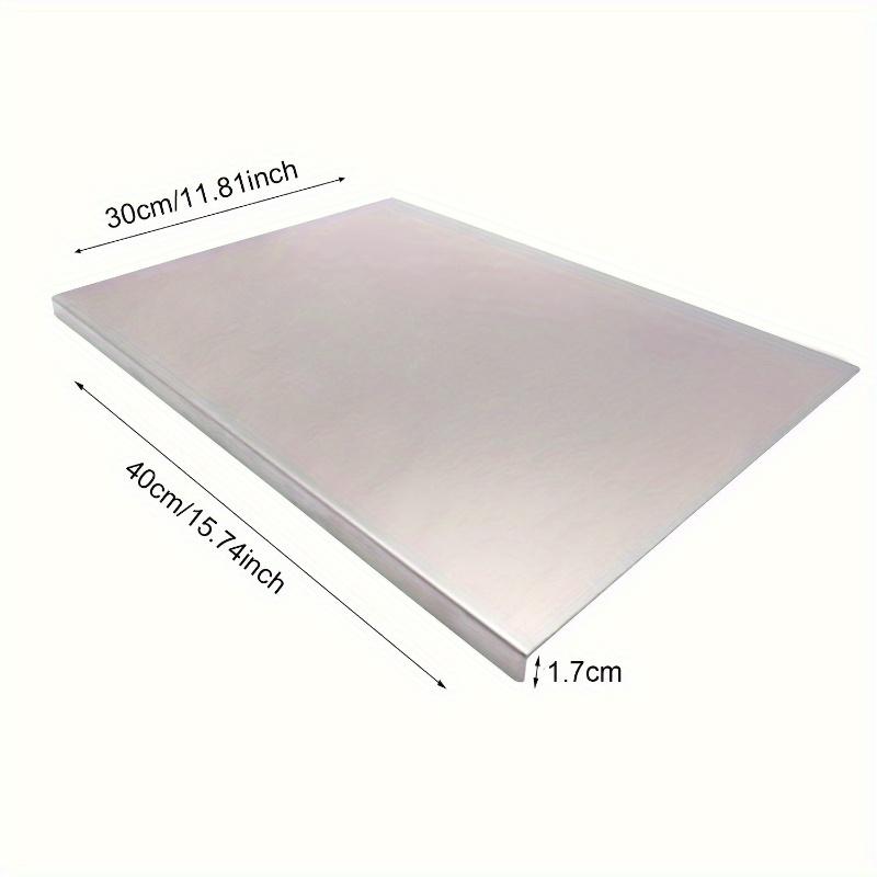 Extra Large Stainless Steel Cutting Board - Thick, Food-Safe for Smooth Rolling & Kneading In the Kitchen