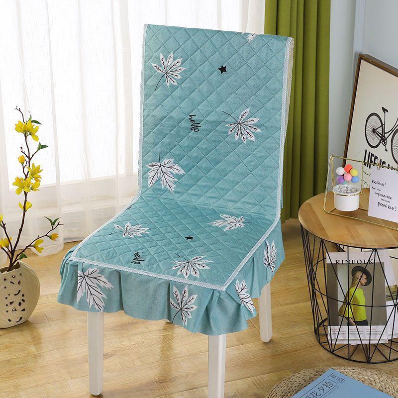 One Piece Seat Cover Quilted Checkered Skirt Hem Seat Covers Multiple Styles of Seat Cushions, Dust-proof and Anti Slip Chair Protective Covers