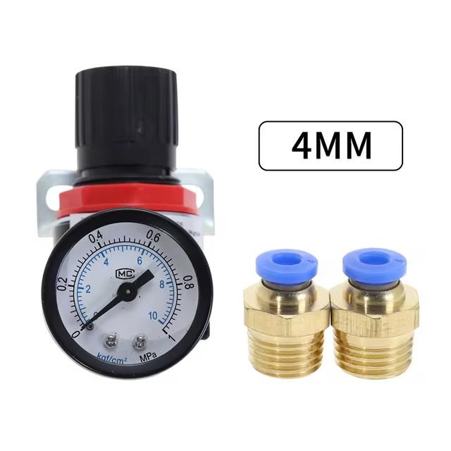 EU AR2000 Filettatura 1/4" BSP Regolatore di Pressione per Compressore d'Aria Pneumatico Valvola di Riduzione Raccordi Connettori 4MM 6MM 8MM 10MM 12MM
