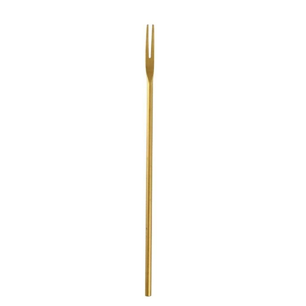Steel Long Handle Household Solid Kitchen Supplies Fruit Toothpick Tableware Utensil Fruit Fork