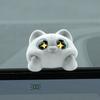 Cute Kitten Car Decoration Item, Car Center Console, Soothing Cartoon Decoration, Desktop Display Screen, Workstation Small Decoration Item