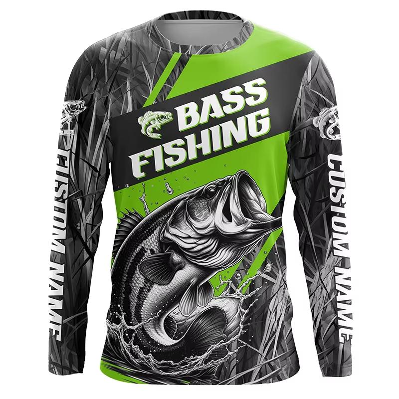 Magliette da Pesca Uomo Manica Lunga Abbigliamento Uomo Autunno Streetwear Girocollo Pullover Maglietta Uomo Abbigliamento Casual Uomo