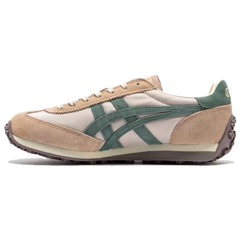 ONITSUKA TIGER Edr 78 Mesh Leather Comfortable Versatile Shock Absorbing Durable Low Top Casual Shoes Unisex Sneaker Brown Green 1183C263-250