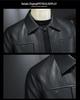 Men's 2025 Winter Motorcycle Leather Down Jacket