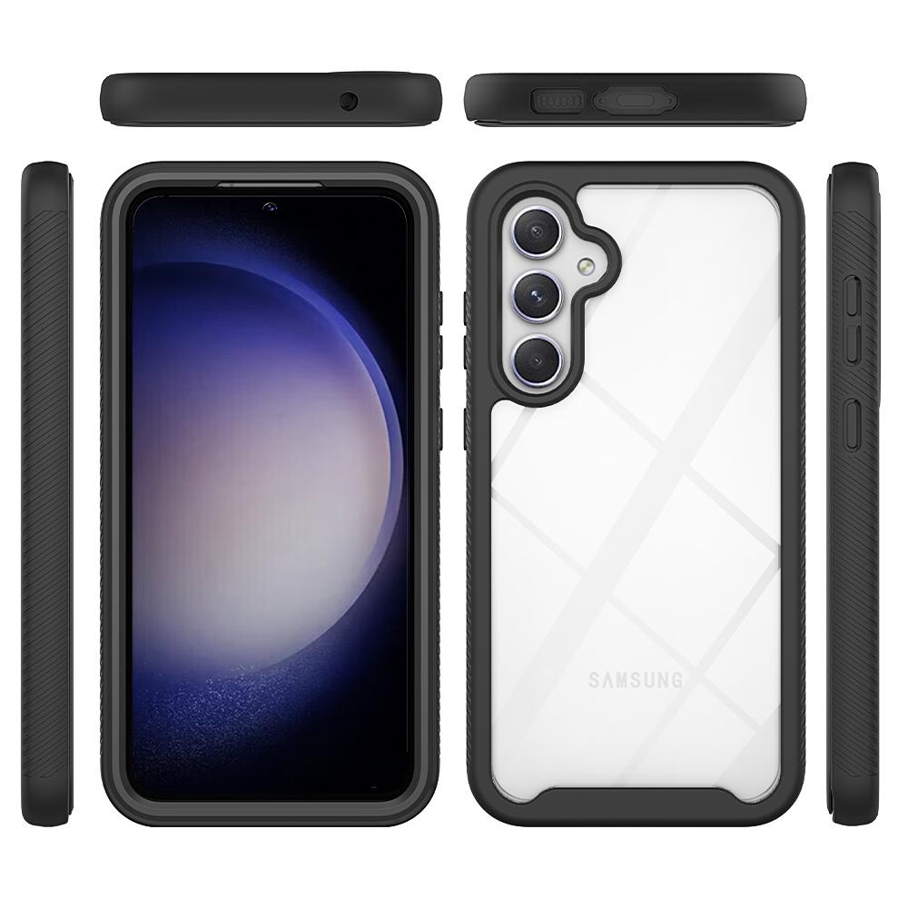 Clear Back Phone Case for Samsung Galaxy S23 FE,Acrylic+PC+TPU Anti-Scratch Phone Cover