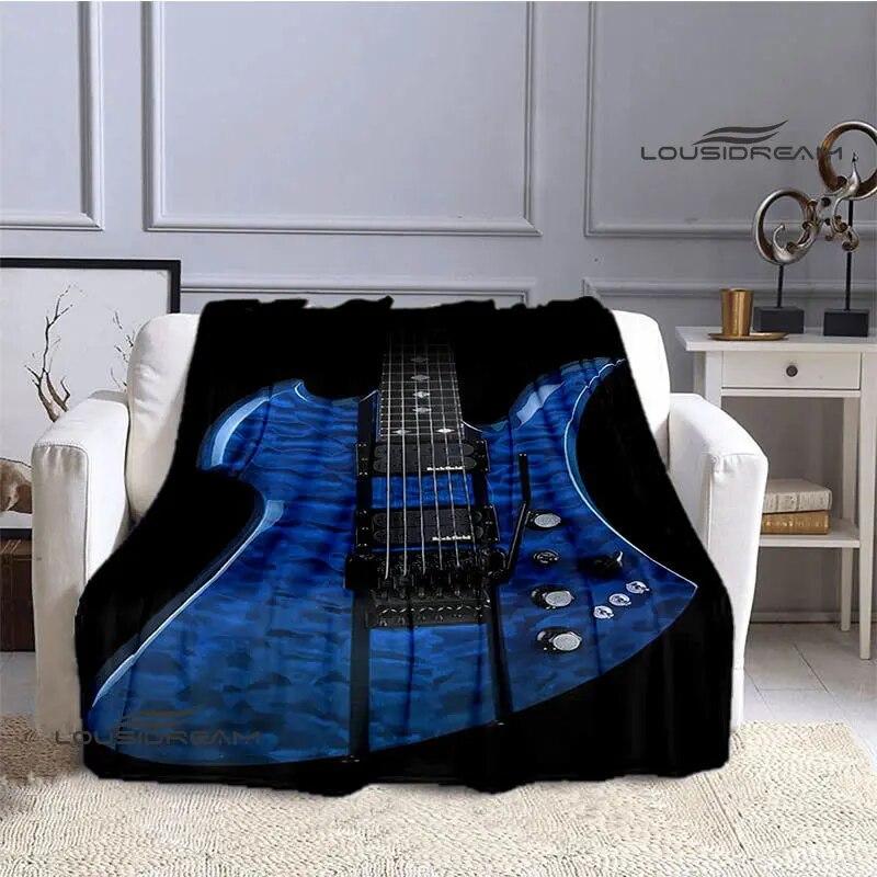 B.C.rich Guitar Logo Printed Blanket Flange Blanket Soft and Comfortable Blanket Warm Blanket Blankets for Beds Birthday Gift