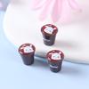 12pcs Miniature Simulation Tableware Mini Latte Coffee Cups Pendants for Earring Necklace Keychain Dollhouse DIY Jewelry