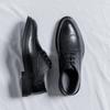 Herbst- und Winter Schnürschuhe Herren Lederschuhe Britische Koreanische Version Business Brock Graviert Atmungsaktive Herrenschuhe 9628-R