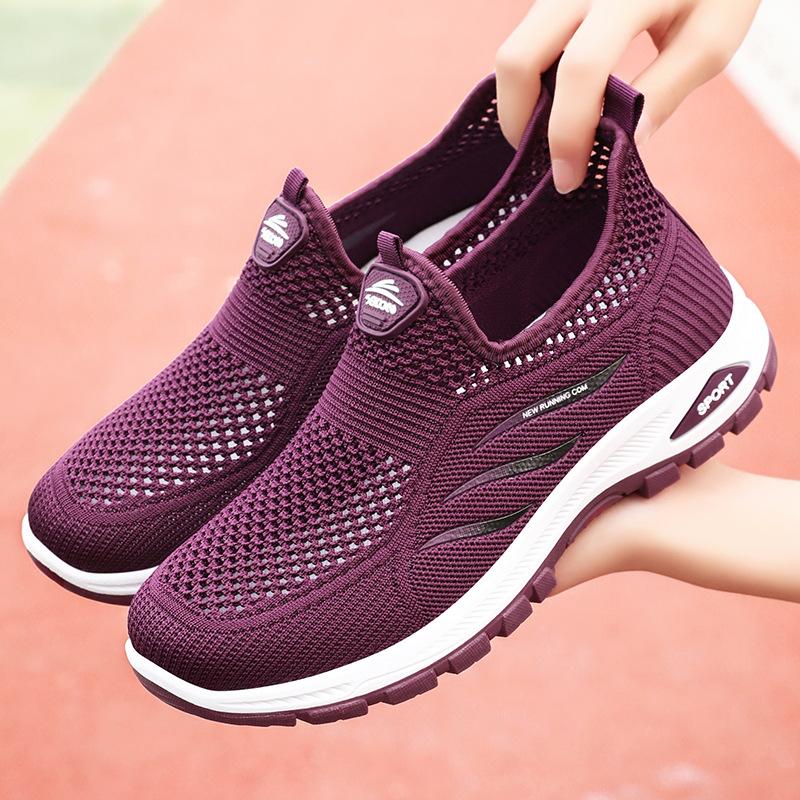 DailyWear FootPairs for Women In HotSeason One-foot NetFabric FootPairs Lazy FootPairs Soft Sole AirFlow and SoftFit Without Fatigue Old Beijing