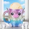 Highland Cow Ice Cream Pint Holder with 2 Spoons Penguin Ice Cream Holder Reusable Popsicle Containers Beer Can Holder for Kitchen Cafe Restaurant