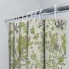 Botanical Shower Curtain Nature Greenery Leaf Pattern Bathroom Decor Farmhouse Style Waterproof Fabric Shower Liner Vintage Home