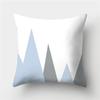 Grey Blue Pillowcase Geometric Cushion Cover Peach Skin Cushion Sofa Cushion Cushion Pillowcase Home Decor Pillowcase