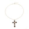 European and American Jewelry, Simple Ins Cross Pendant Necklace, Personalized Niche Design Sense, Diamond-encrusted Collarbone Chain for Women