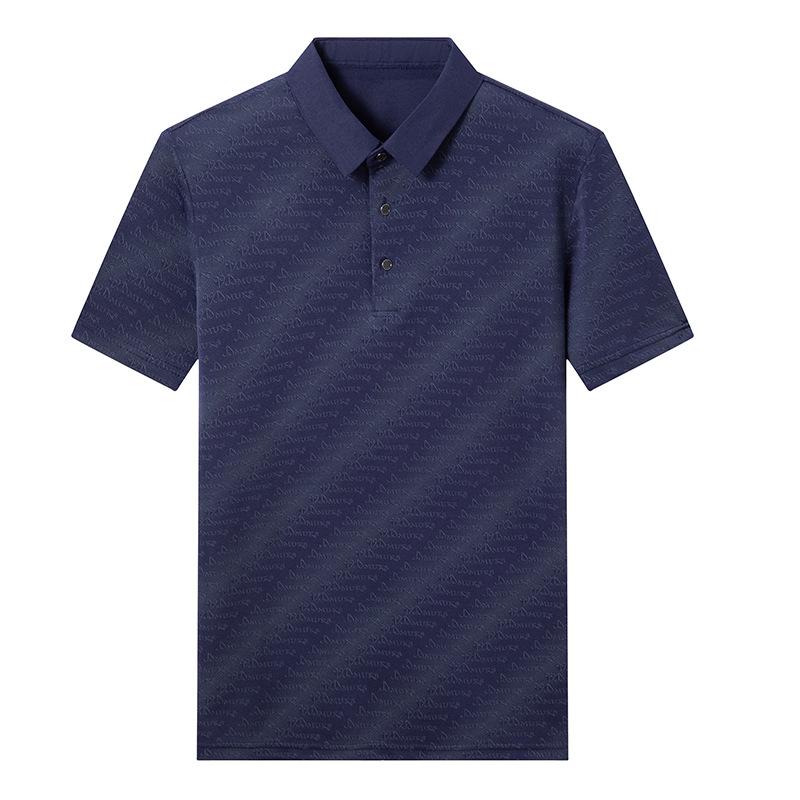 Men's Short Sleevet Summer Ice Lapel Collarpolo Casual Top