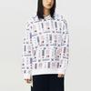 Vans All Over Print Hooded Long Sleeve Sweatshirt Men Sweatshirt White VN0A4UTVZH3