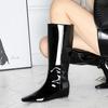 BIGTREE New Black Wedge Heels Women Modern Boots Female Shoes  Fashion Luxury Pointed Toe Ladies Long Knee Western Boots