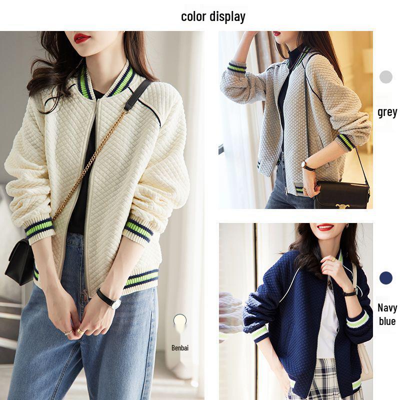 2024 Spring/Autumn Women's Short Baseball Jacket