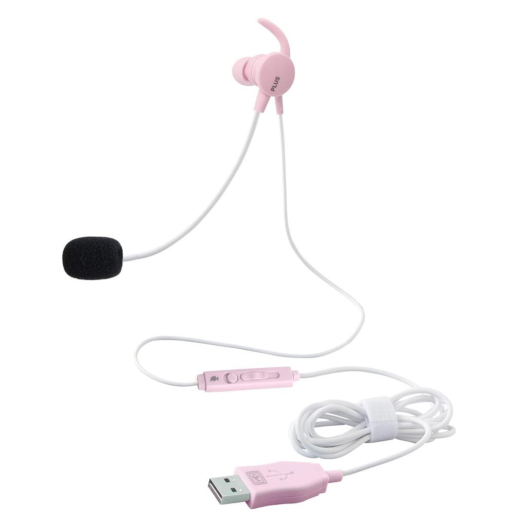 PLUS Earphone Jibuniro Mobile Small Headset Single Ear Pink TW-HS003 428-825