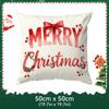 Winter Christmas Bow Design Pillowcase Bedroom Sofa Cushion Cover 100% Polyester Living Room Cushion Pillowcase Home Decor
