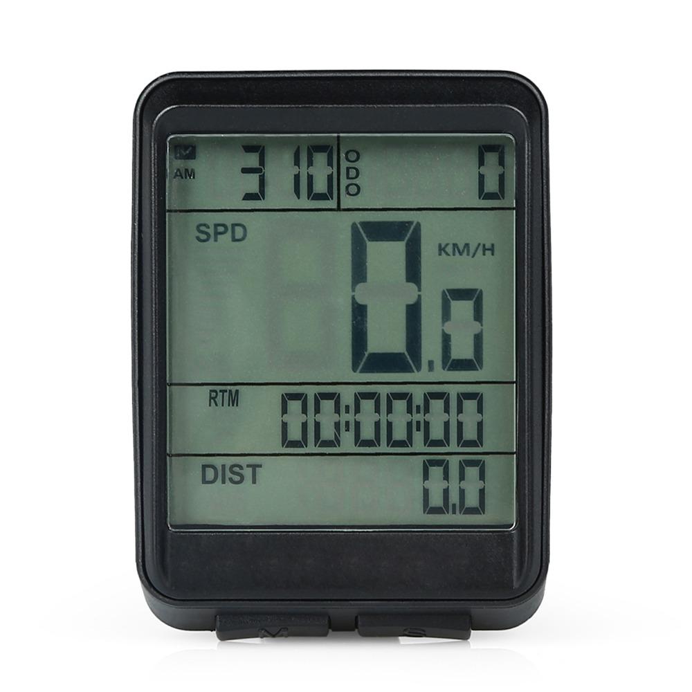 Wireless Cycling Speedometer LCD Display Cycle Odometer Durable Bike Speedometer Outdoor Riding