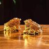 Feng Shui Kröte Geld Glück Glück Reichtum Chinesische Goldene Frosch Kröte Münze Haus Büro Dekoration Tischdekoration Glücksbringer Geschenke