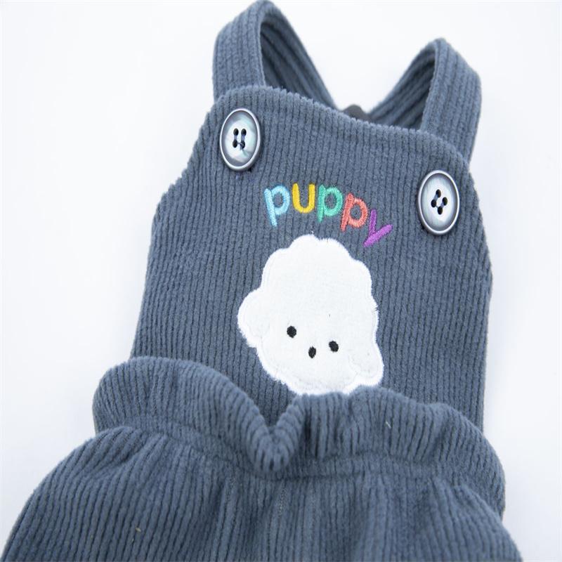 Pet Dog Clothes Cute Bear Overalls Thickened Autumn and Winter Four-legged Clothes Puppy Teddy Costume Dog Costumes