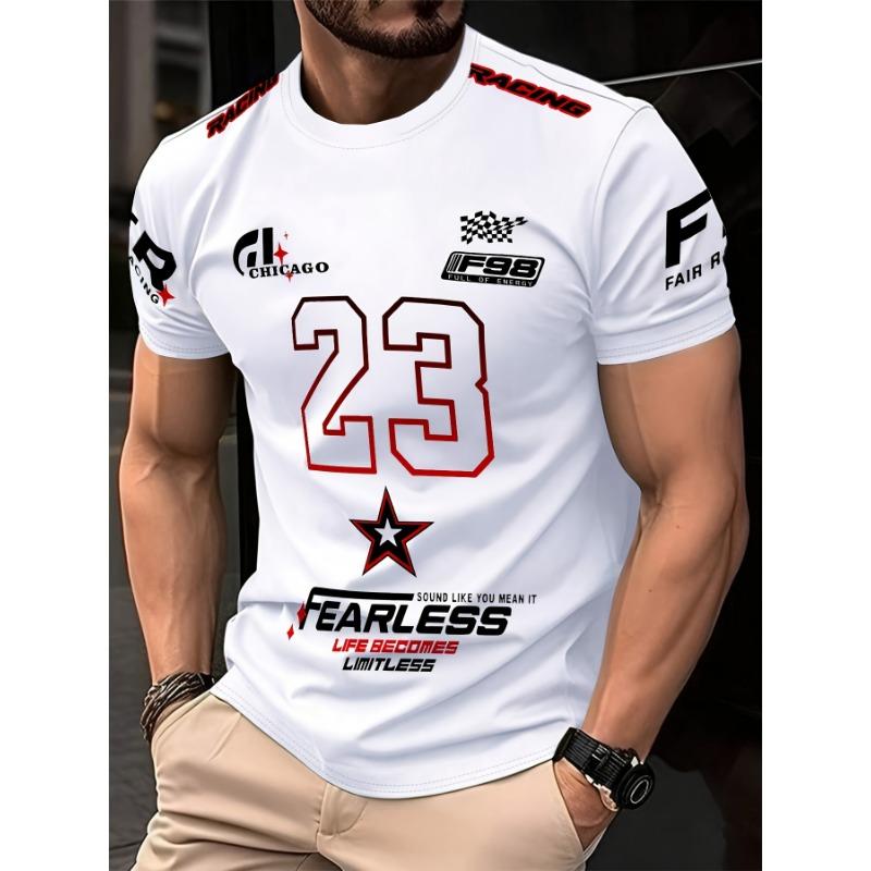 Casual Men'S T-Shirt with New York Lettering, Summer Short-Sleeve Printed T-Shirt, Oversized Top