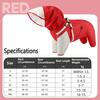 Waterproof Pet Dog Raincoat with Hat Lightweight Outdoor Dog Raincoat Four Legged Clothing Reflective Stripe Dog Rain Cape