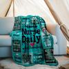 Nurse Daily Affirmations Outdoor Customize Your Name Blanket Comfortable Soft Lightweight Allseason Multipurpose Blanket For Travel Camping Picnics